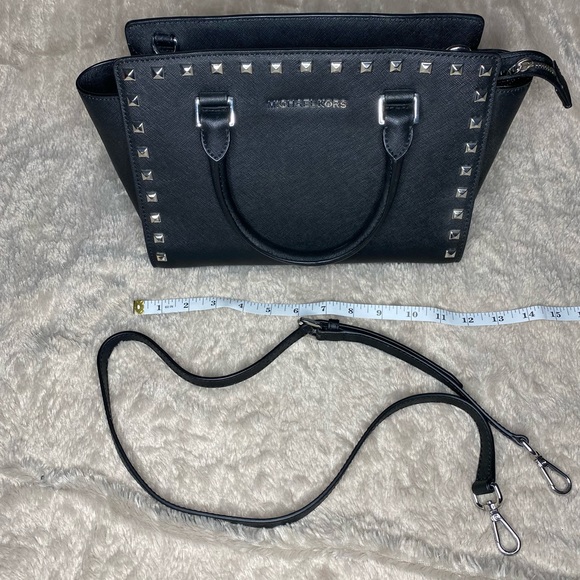 Michael Kors Black Studded Convertible - Picture 3 of 8